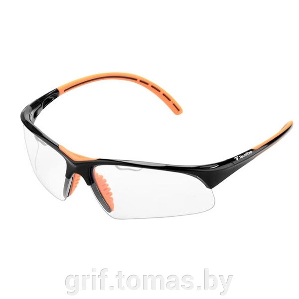 Очки для сквоша Tecnifibre Squash Glasses (чёрный/оранжевый) (арт. 54SQGLBK21) от компании Интернет-магазин товаров для спорта и туризма ГРИФ-СПОРТ - фото 1