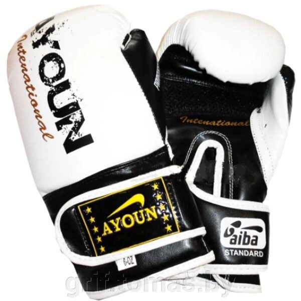 Перчатки боксерские Ayoun DX ПВХ (белый) (арт. 850) от компании Интернет-магазин товаров для спорта и туризма ГРИФ-СПОРТ - фото 1