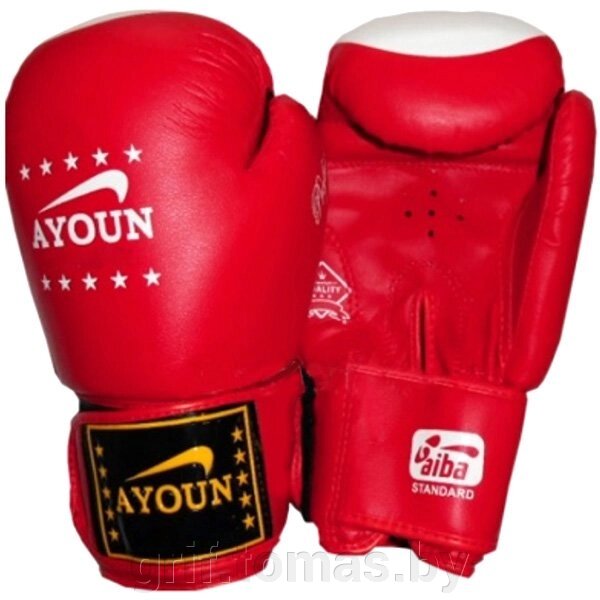 Перчатки боксерские Ayoun ПВХ (красный) (арт. 867) от компании Интернет-магазин товаров для спорта и туризма ГРИФ-СПОРТ - фото 1