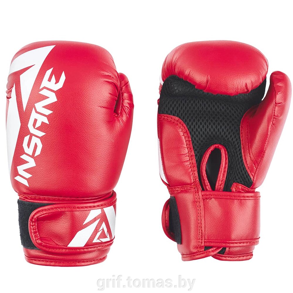 Перчатки боксерские Insane Mars ПУ (красный) (арт. IN22-BG100-R) от компании Интернет-магазин товаров для спорта и туризма ГРИФ-СПОРТ - фото 1