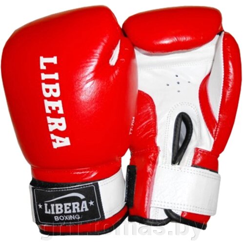 Перчатки боксерские Libera ПУ (красный) (арт. TT-704) от компании Интернет-магазин товаров для спорта и туризма ГРИФ-СПОРТ - фото 1