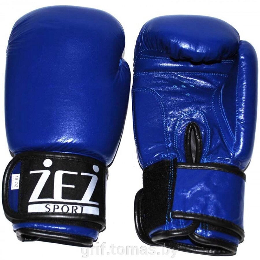 Перчатки боксерские Zez Sport кожа (арт. OZ-NK) от компании Интернет-магазин товаров для спорта и туризма ГРИФ-СПОРТ - фото 1