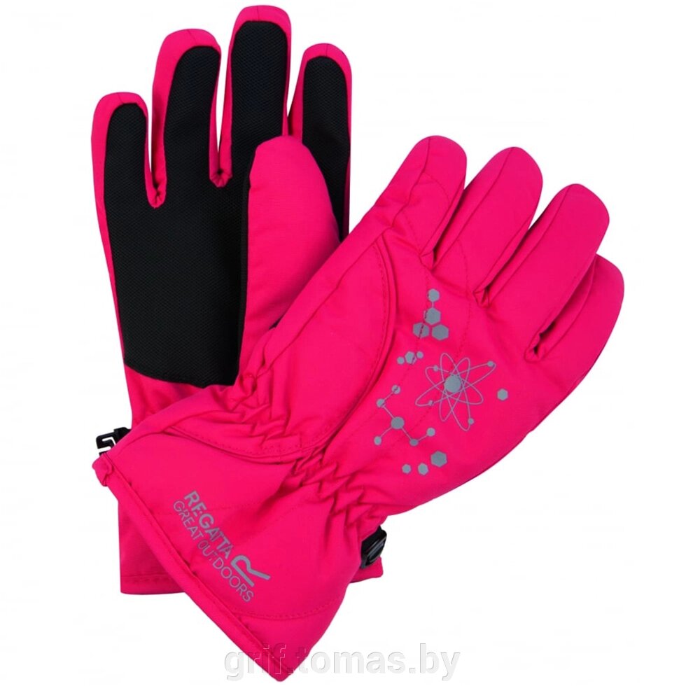 Перчатки детские Regatta Arlie II W/P Glv (розовый) (арт. RKG040-0CX) от компании Интернет-магазин товаров для спорта и туризма ГРИФ-СПОРТ - фото 1