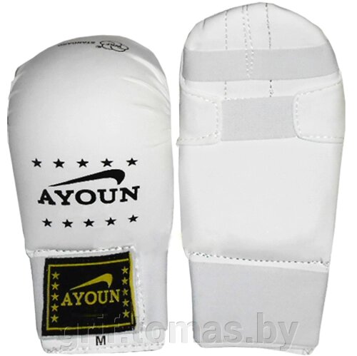 Перчатки для каратэ шотокан Ayoun ПВХ (белый) (арт. 838) от компании Интернет-магазин товаров для спорта и туризма ГРИФ-СПОРТ - фото 1