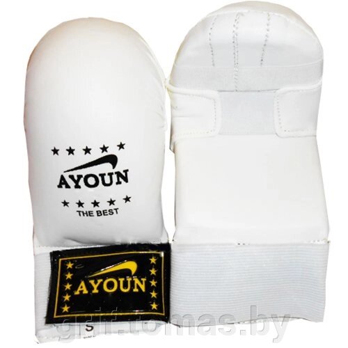 Перчатки для каратэ шотокан Ayoun ПВХ (белый) (арт. 840) от компании Интернет-магазин товаров для спорта и туризма ГРИФ-СПОРТ - фото 1