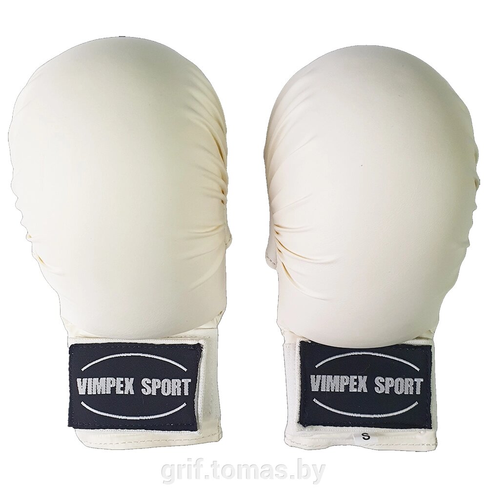 Перчатки для каратэ шотокан Vimpex Sport ПУ (белый) (арт. 1530) от компании Интернет-магазин товаров для спорта и туризма ГРИФ-СПОРТ - фото 1