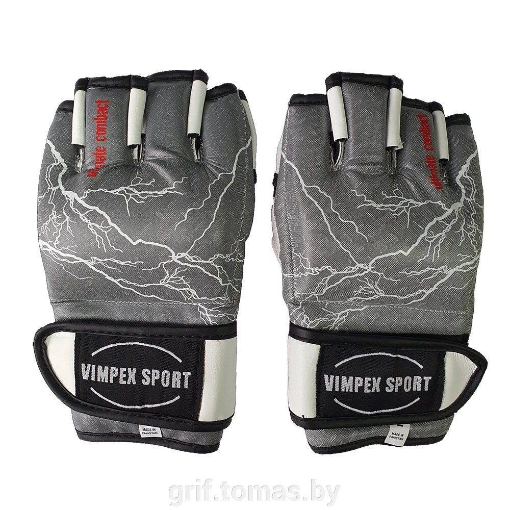 Перчатки для смешанных единоборств Vimpex Sport 6032 ПУ (арт. 6032) от компании Интернет-магазин товаров для спорта и туризма ГРИФ-СПОРТ - фото 1