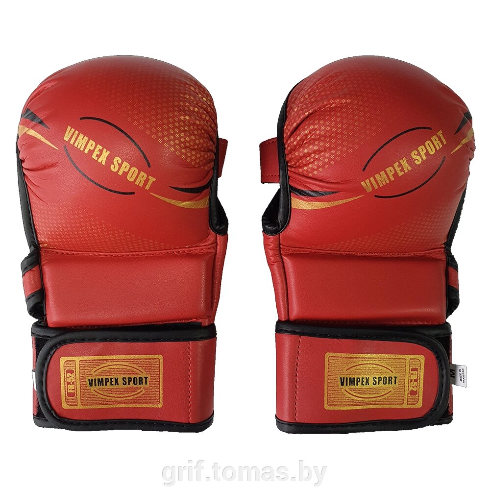 Перчатки для смешанных единоборств Vimpex Sport 6035 ПУ (арт. 6035) от компании Интернет-магазин товаров для спорта и туризма ГРИФ-СПОРТ - фото 1