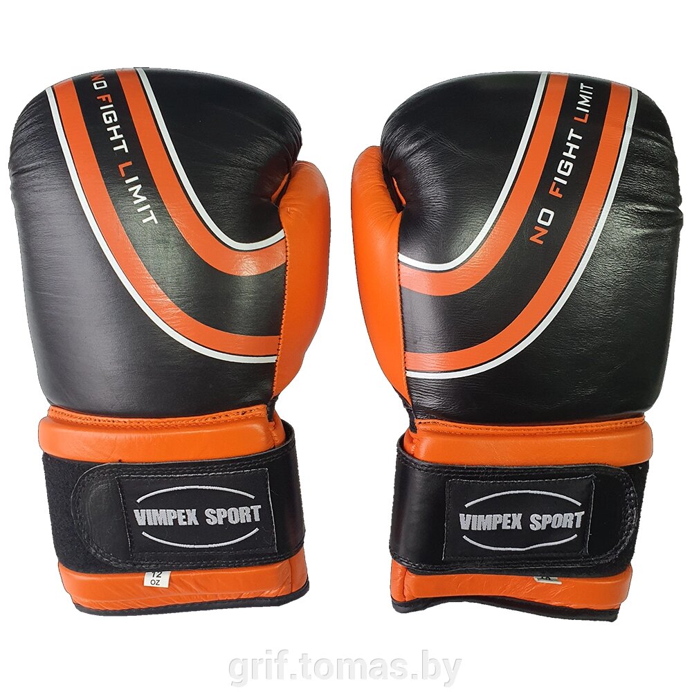 Перчатки для тайского бокса Vimpex Sport кожа (арт. 3041) от компании Интернет-магазин товаров для спорта и туризма ГРИФ-СПОРТ - фото 1