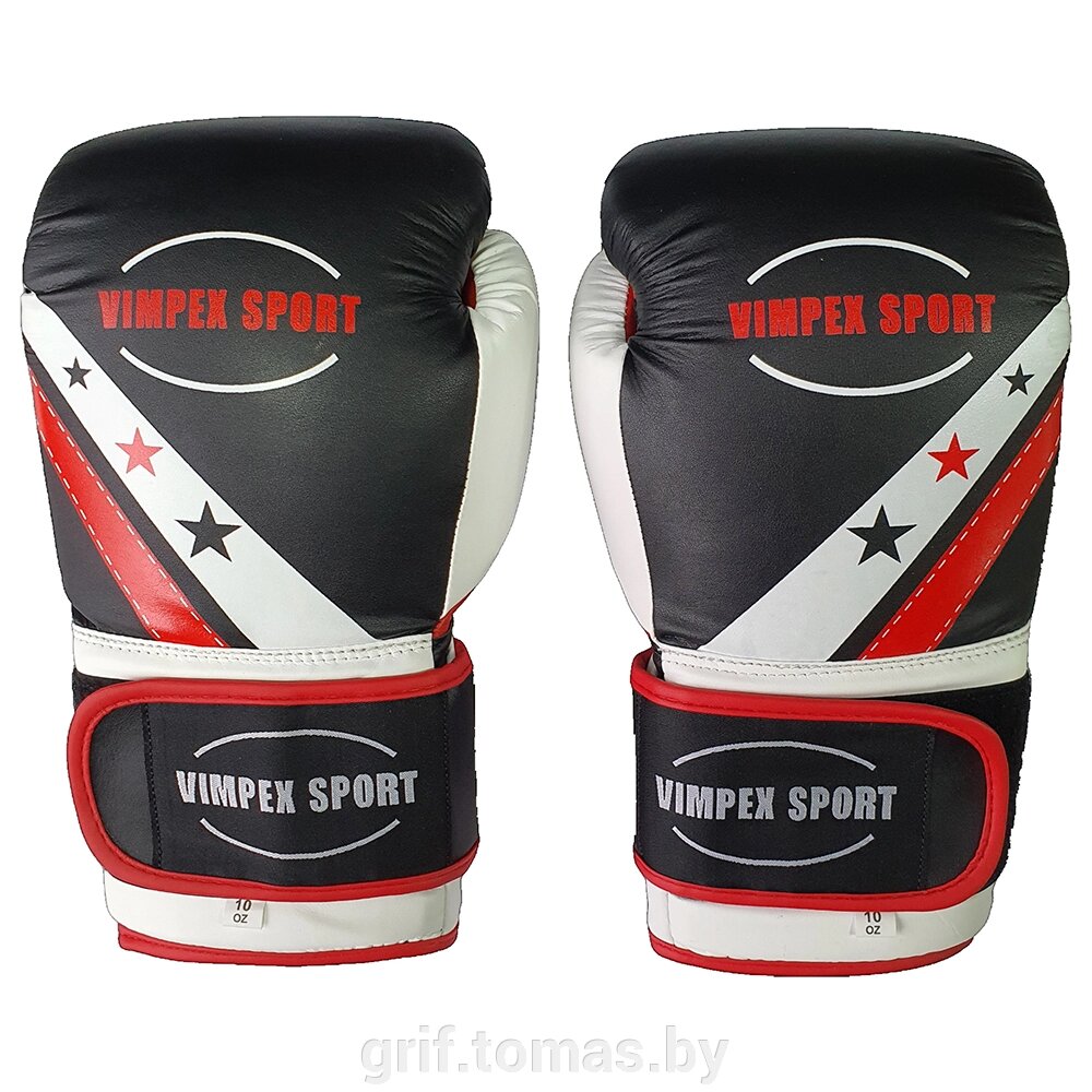 Перчатки для тайского бокса Vimpex Sport ПУ  (арт. 3077) от компании Интернет-магазин товаров для спорта и туризма ГРИФ-СПОРТ - фото 1