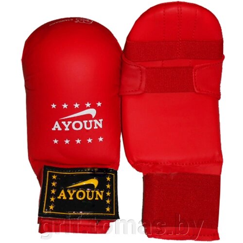 Перчатки каратэ Ayoun ПВХ (красные) (арт. 838) от компании Интернет-магазин товаров для спорта и туризма ГРИФ-СПОРТ - фото 1