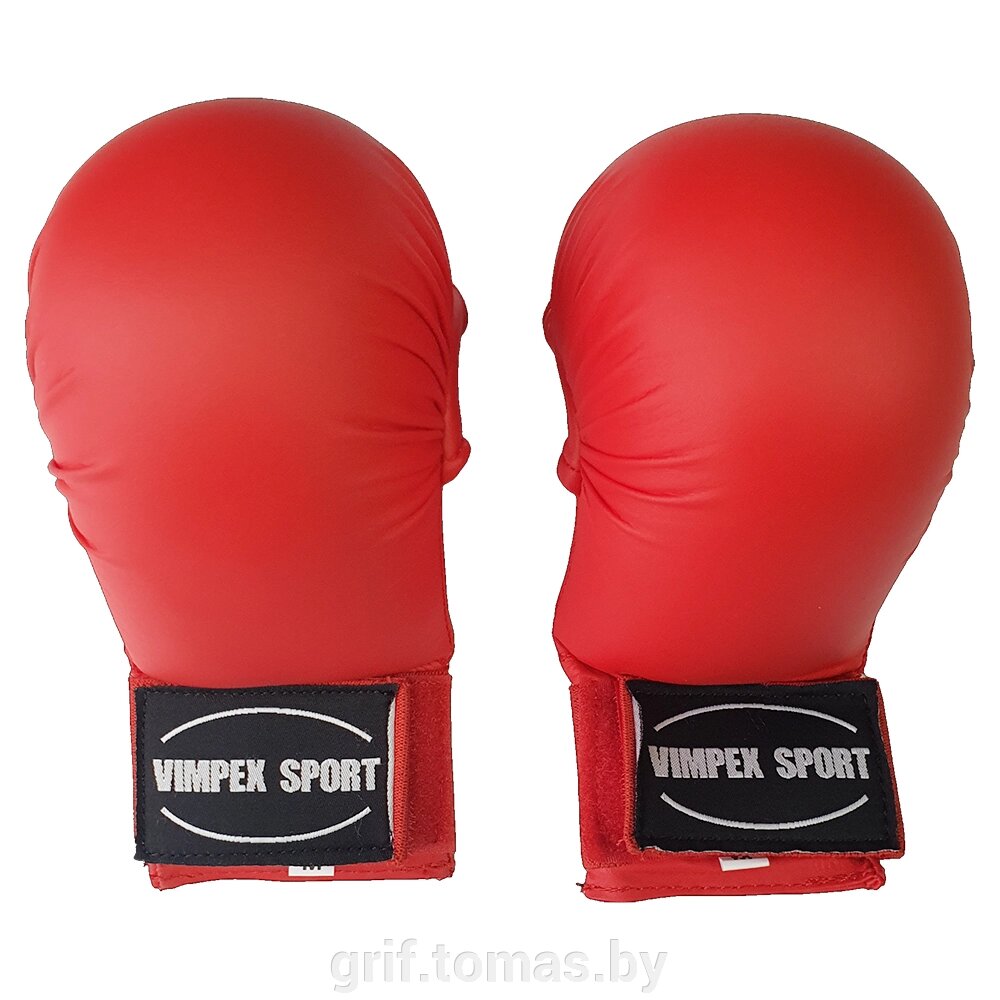 Перчатки каратэ Vimpex Sport ПУ (красный) (арт. 1530) от компании Интернет-магазин товаров для спорта и туризма ГРИФ-СПОРТ - фото 1