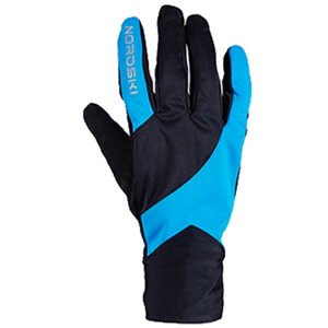 Перчатки лыжные Nordski Pro (черный/голубой) (арт. NSU327170)
