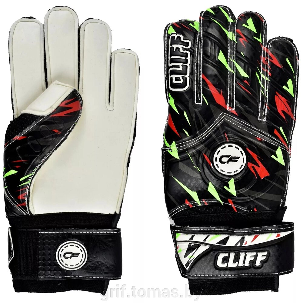 Перчатки вратарские Cliff (черный) (арт. CF-21029-BK) от компании Интернет-магазин товаров для спорта и туризма ГРИФ-СПОРТ - фото 1
