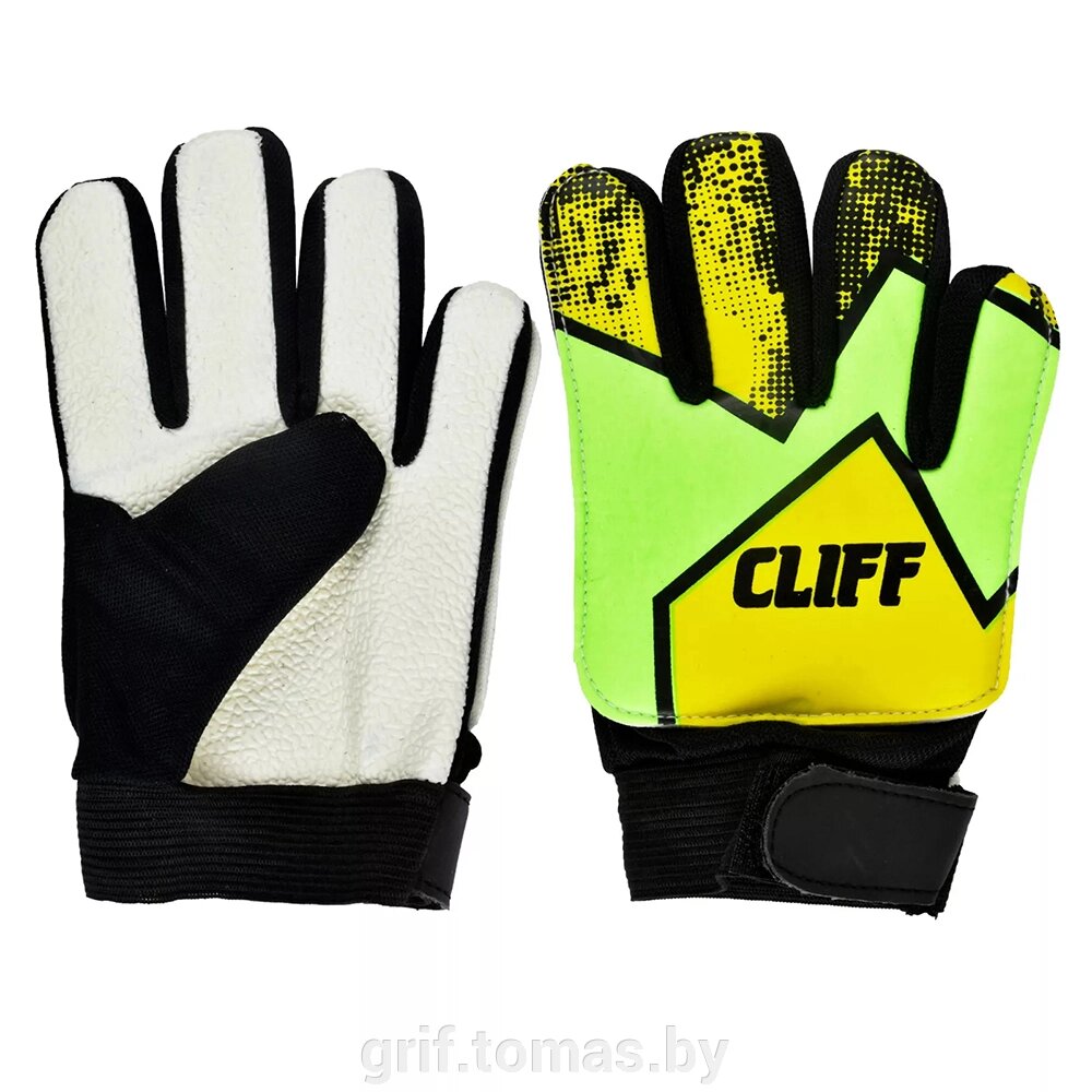 Перчатки вратарские Cliff (салатовый) (арт. CF-0902-G) от компании Интернет-магазин товаров для спорта и туризма ГРИФ-СПОРТ - фото 1