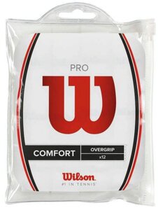 Обмотка для теннисной ракетки Wilson Pro Overgrip (белый) (арт. WRZ4016WH) в Минске от компании Интернет-магазин товаров для спорта и туризма ГРИФ-СПОРТ