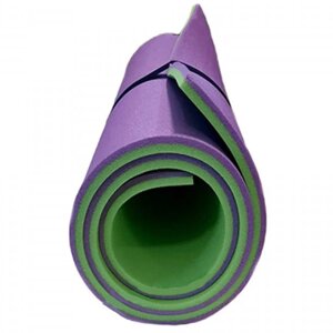 Коврик двухслойный Экофлекс 15 мм (салатовый/фиолетовый) (арт. 85245791)