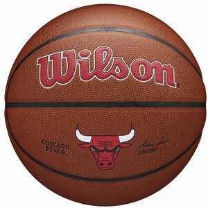 Мяч баскетбольный тренировочный Wilson Chicago Bulls Indoor/Outdoor №7 (арт. WTB3100XBCHI)