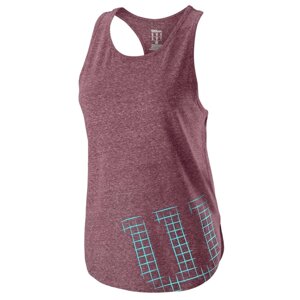 Майка спортивная женская Wilson Stencil Tech Tank Women (красный) (арт. WRA775602)