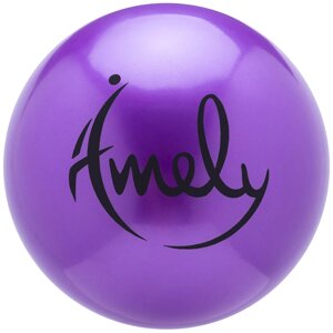 Мяч для художественной гимнастики Amely 150 мм (фиолетовый) (арт. AGB-301-15-PU)
