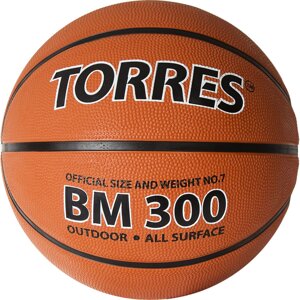 Мяч баскетбольный тренировочный Torres BM300 Indoor/Outdoor №7 (арт. B02017-7)