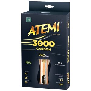 Ракетка для настольного тенниса Atemi 3000 Carbon (арт. A3000)