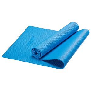 Коврик гимнастический для йоги Starfit PVC 10 мм (синий) (арт. FM-101-1-BL)