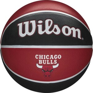 Мяч баскетбольный тренировочный Wilson NBA Team Tribute Chi Bulls №7 (арт. WTB1300XBCHI)