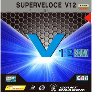 Накладка на теннисную ракетку Giant Dragon Superveloce V12 Sound (арт. 30-011 SOUND)