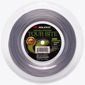 Струна теннисная Solinco Tour Bite Soft 1.25/200 м (серый) (арт. 1920068)