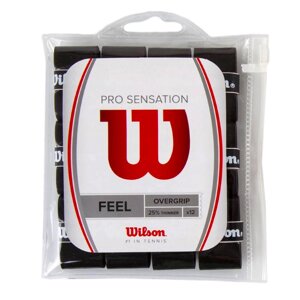 Обмотка для теннисной ракетки Wilson Pro Overgrip Sensation (черный) (арт. WRZ4011BK)