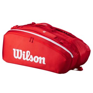 Чехол-сумка Wilson Super Tour на 15 ракеток (красный) (арт. WR8036601001)