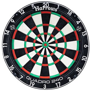 Дартс профессиональный Harrows Quadro 240 18 дюймов (сизалевая мишень) (арт. EA240) в Минске от компании ГРИФ-СПОРТ - товары для спорта, туризма и активного отдыха