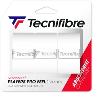 Обмотка для теннисной ракетки Tecnifibre Players Pro Feel (белый) (арт. 52PLAPROWH) в Минске от компании Интернет-магазин товаров для спорта и туризма ГРИФ-СПОРТ