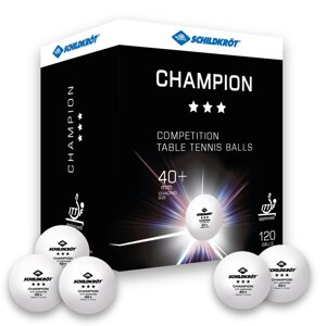 Мячи для настольного тенниса Donic-Schildkröt Champion 3* (белый) (арт. 608542) в Минске от компании ГРИФ-СПОРТ - товары для спорта, туризма и активного отдыха