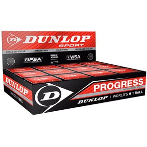 Мяч любительский для сквоша Dunlop Progress 1 Red (12 мячей в коробке) (арт. 627DN700103)