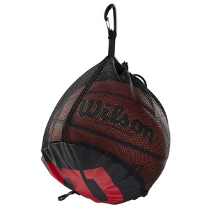 Сетка для переноски 1-го мяча Wilson Single Ball Basketball Bag (арт. WTB201910) в Минске от компании Интернет-магазин товаров для спорта и туризма ГРИФ-СПОРТ