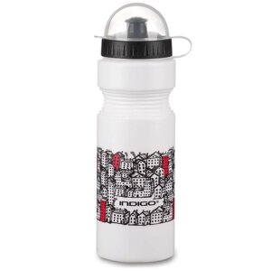 Бутылка спортивная с защитой от пыли Indigo City 0,75 л (арт. IN036-C-WH)