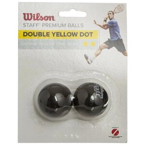 Мяч матчевый для сквоша Wilson Staff Squash 2 Yellow (2 мяча в упаковке) (арт. WRT617600) в Минске от компании Интернет-магазин товаров для спорта и туризма ГРИФ-СПОРТ