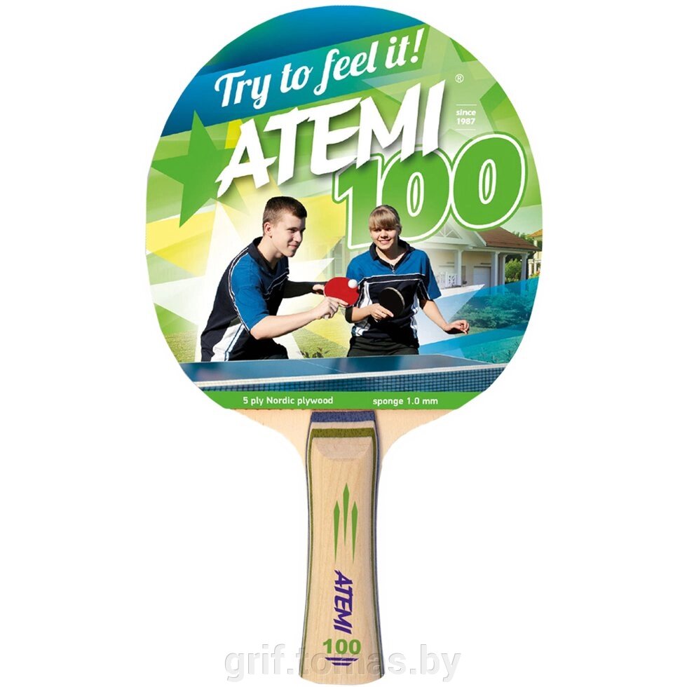 Ракетка для настольного тенниса Atemi 100 Hobby (арт. A100) - выбрать