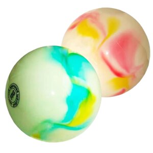 Мяч для художественной гимнастики Effea 190 мм (белый/розовый/желтый/голубой) (арт. 8280/F)