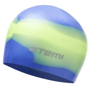Шапочка для плавания Atemi (фиолетовый/салатовый) (арт. MC209)