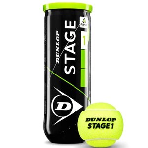 Мячи теннисные Dunlop Stage 1 Green (3 мяча в тубе) (арт. 622DN601338)