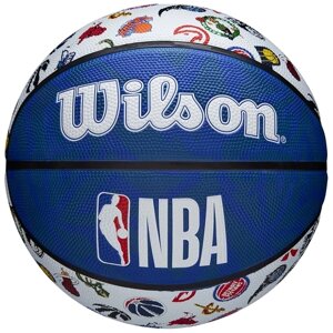 Мяч баскетбольный тренировочный Wilson NBA All Team Outdoor №7 (арт. WTB1301XBNBA) в Минске от компании Интернет-магазин товаров для спорта и туризма ГРИФ-СПОРТ