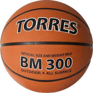 Мяч баскетбольный тренировочный Torres BM300 Indoor/Outdoor №6 (арт. B02016-6)