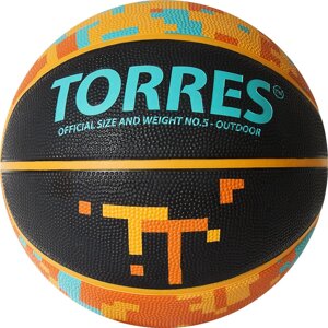Мяч баскетбольный детский любительский Torres TT Indoor/Outdoor №5 (арт. B02125-5)