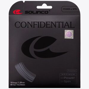 Струна теннисная Solinco Confidential 1.25/12.2 м (черный) (арт. 1920207) в Минске от компании Интернет-магазин товаров для спорта и туризма ГРИФ-СПОРТ