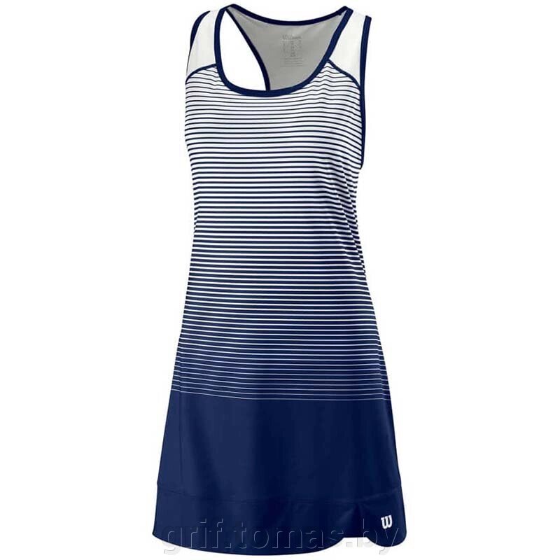 Платье спортивное женское Wilson Team Match Dress Women (синий/белый) (арт. WRA781703) от компании Интернет-магазин товаров для спорта и туризма ГРИФ-СПОРТ - фото 1
