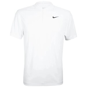 Поло спортивное мужское Nike Dri-FIT Polo Blade Solid (белый) (арт. DJ4167-100)