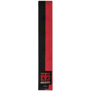 Пояс тхэквондо Mooto хлопок/полиэстер 180 см (черный/красный) (арт. 6078)